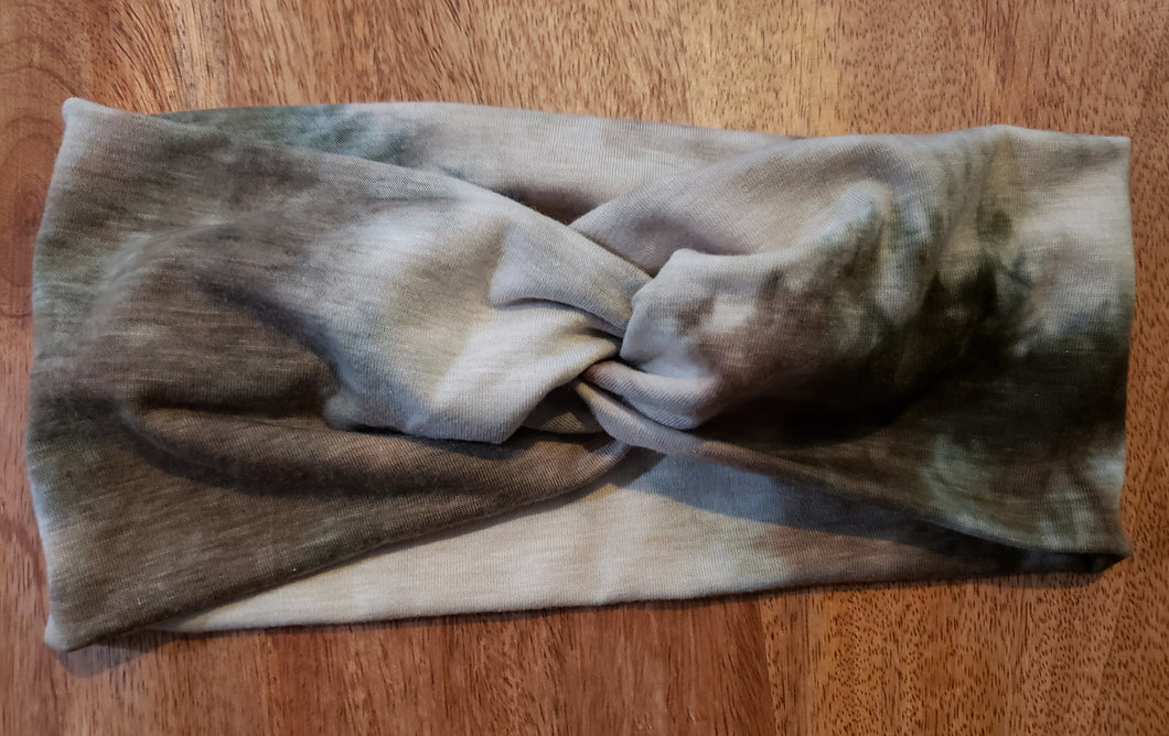 Tan Tie-Dye Headband