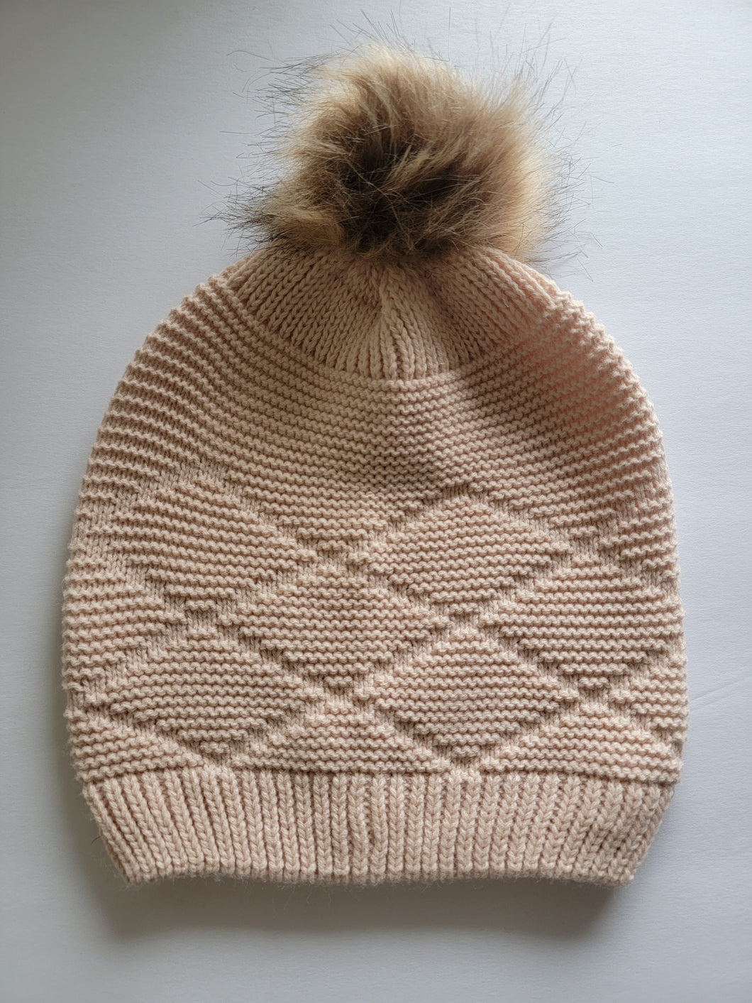 Woven Pom Beanie