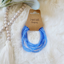 Load image into Gallery viewer, Shimmery Blue Beaded Stax
